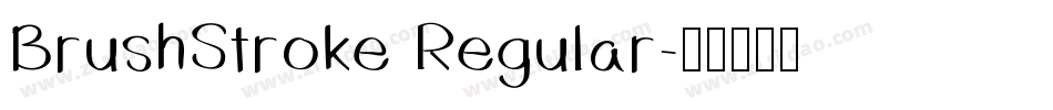 BrushStroke Regular字体转换